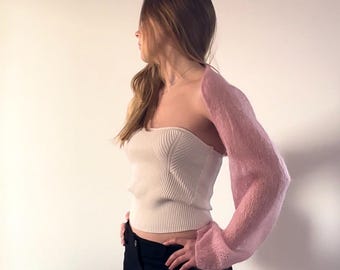 Patrón de punto para bolero de mohair: Bolero ideal para principiantes (Descarga en PDF)