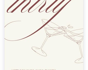 Digital invitation, birthday, WhatsApp invitation photo, customizable eCard, mobile birthday invitation, Canva template