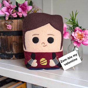 Peluche El avec carte d'anniversaire jeu de zombies, cadeau de série télévisée amusante avec message personnalisé, poupée merchandising de jeu vidéo, citation de survie
