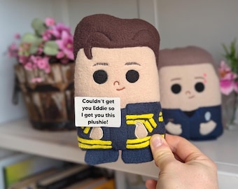 Firefighter Gift with 118 Birthday card tv show doll funny present with police Plushie custom message fans merch display figure