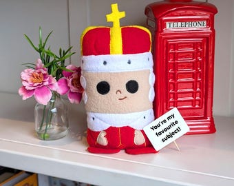 King George gift plushie Ham Broadway birthday card cute musicals lover present ideas doll theatre fans merch burr awesome wow lyrics quotes