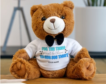 Lange Distanz Beziehung Geschenk personalisierte Teddybär mit Schleife Personalisierte Lang Distanz Freundschaft Geschenk für Freundin Geschenk