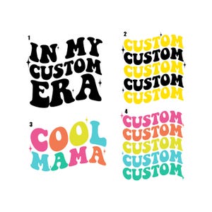 Texto ondulado personalizado SVG, letras onduladas personalizadas SVG, fuente ondulada personalizada SVG, apilado ondulado personalizado SVG, fuente ondulada personalizada SVG retro ondulado personalizado DXF EPS