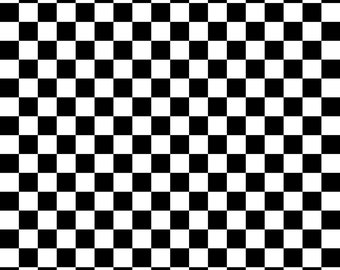 Black And White seamless Checkered Pattern Png Svg Eps Dxf, Black And White Checkered Digital Paper, Digital Download Black Checkered Print