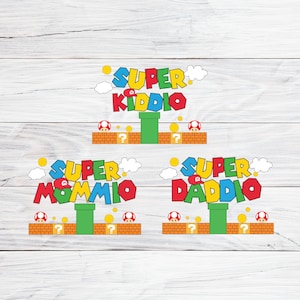 Super Papà Svg png, Super Mommio Svg, Super Kiddio Svg, pacchetto png super papà