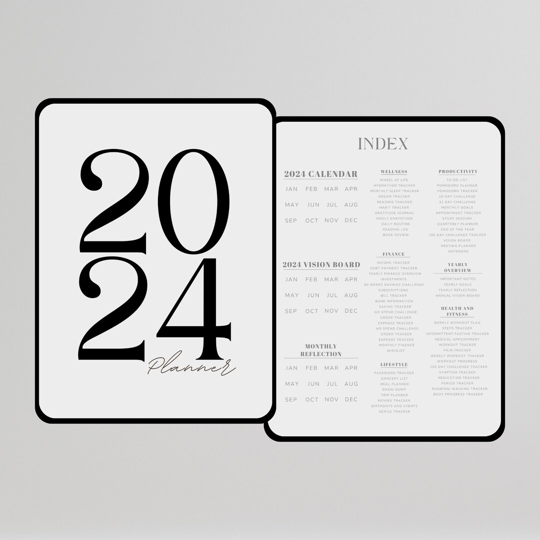 2024 Digital Planner DATED Goodnotes Digital Planner 2024 Digital