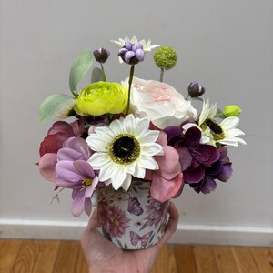 Floral Coffee Mug Flower Arrangement