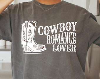 Maglietta CowBoy Romance Lover / Maglietta Romance Reader, Maglietta Chestnut Springs Series, Merchandising di libri