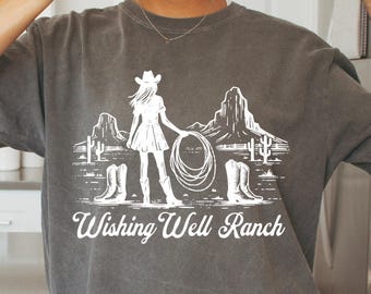 Wishing Well Ranch Shirt, Cowboy Romance T-shirt, Chestnut Springs, Elsie Silver, Blue Rebel Ranch