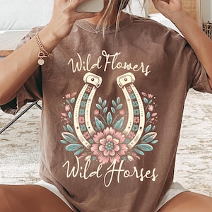 Sweat Portrait Cheval Cowgirl Western – Unisexe, Marque Gildan/Port/Jerzees, Neuf Sans étiquette