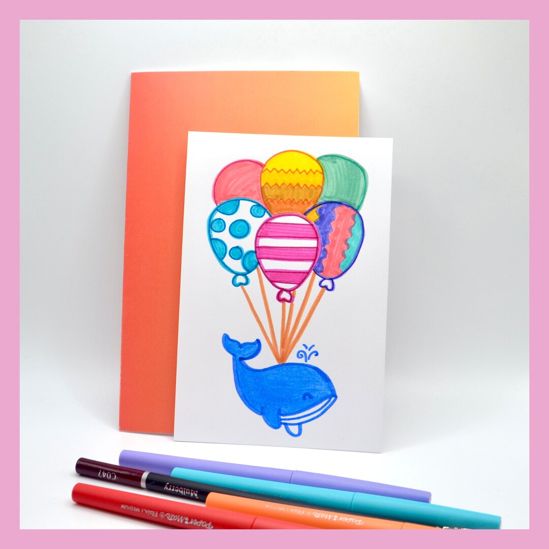 Set of 10 Coloring Cards | Color It Yourself Cards, Variety Pack ...