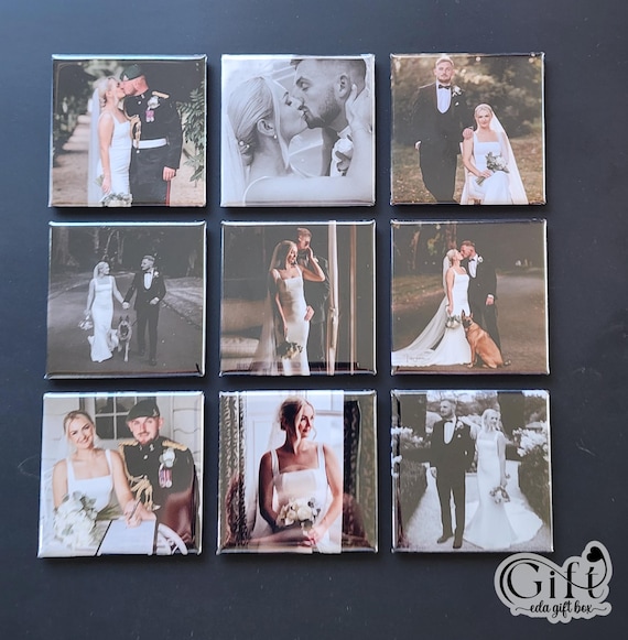 Personalized Photo Magnets 2x2": Holiday, Wedding, Birthday Gift, Keepsakes for Every Occasion