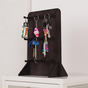 Porta llaveros de madera, Expositor de llaveros, Estante para llaveros, Almacenamiento de llaveros, Almacenamiento de llaveros, Soporte para llaveros, Gancho para llaves pequeño