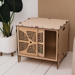 Modern dog house with door, Indoor dog house bed, Large dog home, Wooden dog kennel, Dog kennel furniture,Dog house furniture,Dog crate wood