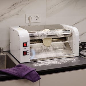 Elektro Teigausrollmaschine, Teigausrollmaschine, Teigausrollmaschine 19 Zoll, Teig Ausrollmaschine, Nudelteig Maschine, Pizza Ausrollmaschine, Gebäck Ausrollmaschine
