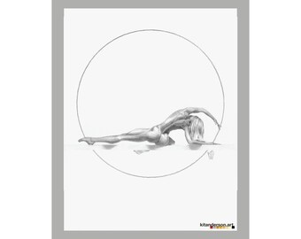 ART POSTER "Woman on a Beam"