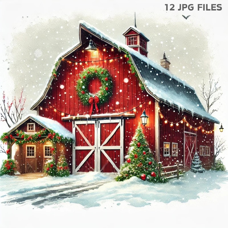 Red Barn - Etsy