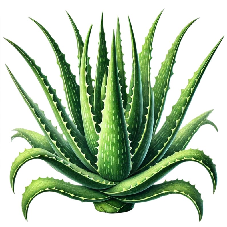 Aloe Vera Plant Clipart Set, Printable Planner Stickers, Botanical Wall ...