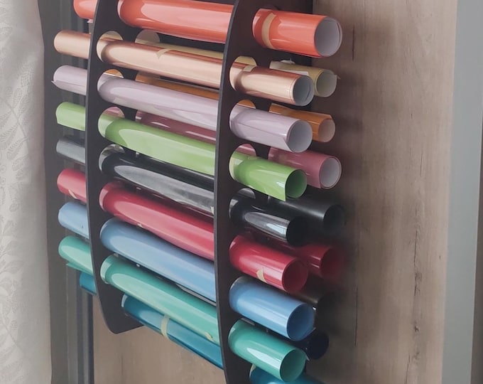 Tint Storage Rack Tint and Vinyl Wrap Rack - Wall Mounted Organizer for Vinyl Rolls ...