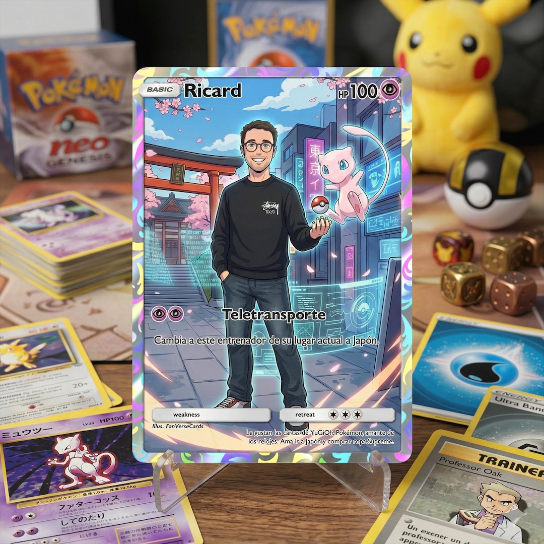 Personalized Pokémon Card With Photo | Trainer Pokémon Card | Original ...