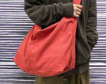 Borsa di tela per donne e uomini, borsa slouchy, borse a tracolla, borsa a tracolla, borse da viaggio, borsa a tracolla ecologica femminile casual