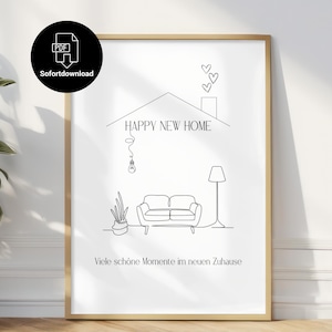 Regalo di inaugurazione della casa disponibile da subito, puoi stamparlo tu stesso | Regalo di inaugurazione della casa o dell'appartamento | Idea regalo fai da te | Scarica PDF A4