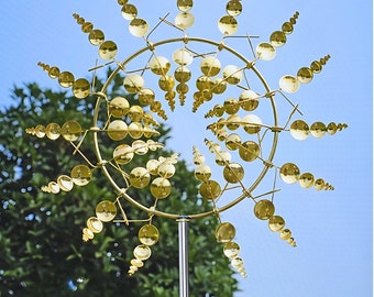 Kinetic Windspinner - Magical Metal Windmill Steel Garden Decoration Rustic Gifted Garden Decor Kinetic Art