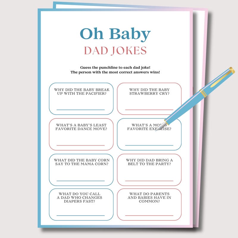 Dad Joke Game - Etsy