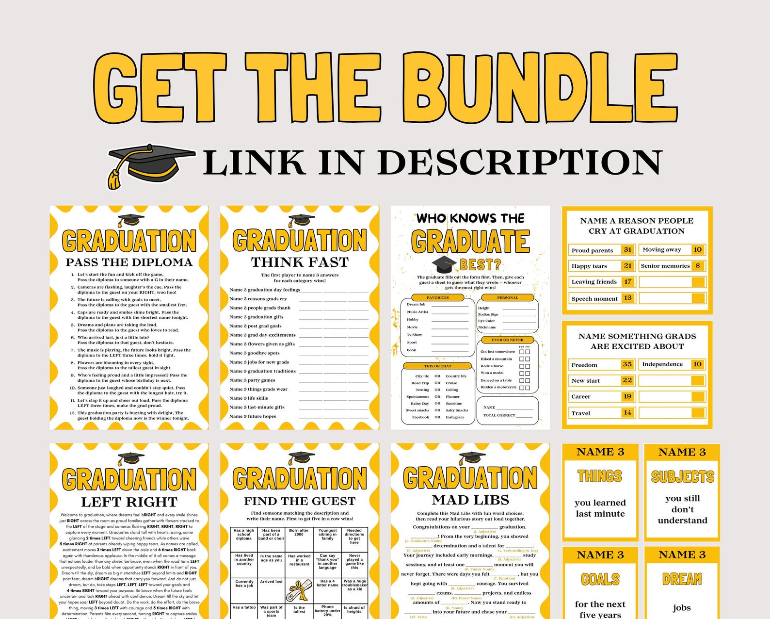 Pass the Diploma, Fun Graduation Pass the Prize Game, Printable ...
