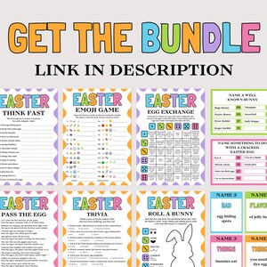 Easter Family Feud Game, Fun Printable Easter Game for Kids Adults, Family Easter Activity, Easter Friendly Feud Trivia Quiz, Easter Feud image 5
