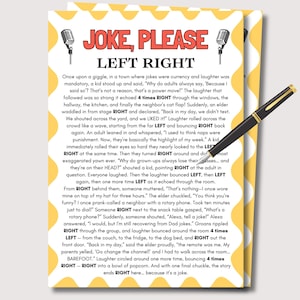 Funny Left Right Game, Pass the Prize Game, Pass the Gift, Adults Left Right Game, Teens Birthday Left Right Game, Humorous Left Right Game