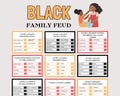Black Family Feud Game, Fun Black Family Reunion Game, Icebreaker for Family Reunion, Black Games for Family Activity, Friendly Feud Game product logo
