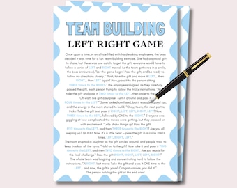Team Building Left Right Game, Right Left Game for Team Building, Team Building Activity for Work Office Games, Team Building Pass the Prize
