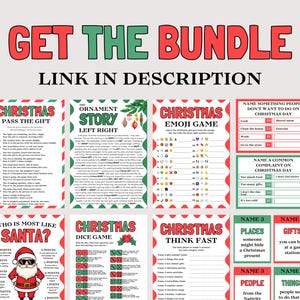 Pass the Gift, Fun Christmas Game for Adults Kids, Pass The Prize Poem, Gift Exchange Game, Office Christmas Party Game, Pass the Present image 3