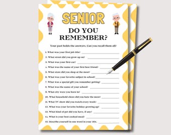 Game for Senior Citizens, Do You Remember Senior Games for Group of Seniors, Activities for Elderly Icebreaker Games, Seniors Memory Games
