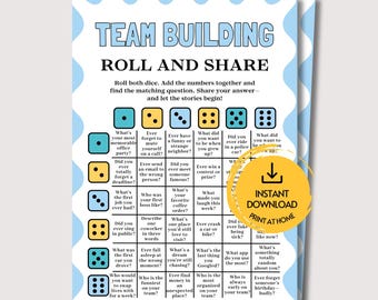 Teambuilding-Würfelspiel, lustiges Gesprächsspiel für Kollegen im Büro, Teambuilding-Aktivitäten für Bürospiele, Eisbrecher fürs Büro