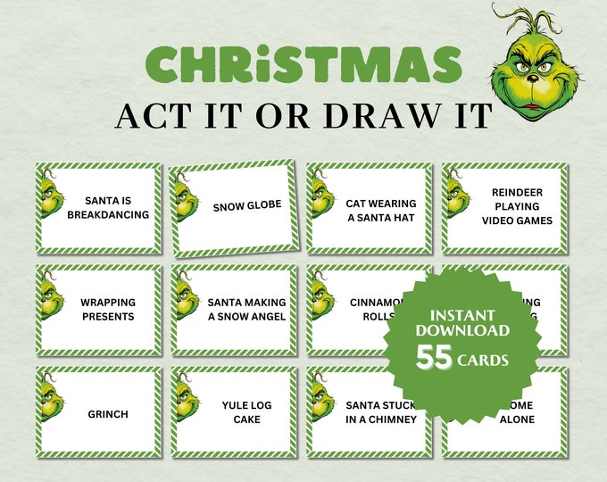 Grinch Christmas Charades Cards - Il 680x540.6353841160 2cxp 
