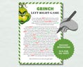 Funny Left Right Christmas Story Grinch Game, Christmas Pass the Present Game, Grinch Party Gift Exchange Game, White Elephant Gift Swap