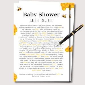 Left Right Baby Game, Pass the Prize Game Baby Shower Game, Baby Shower Left Right Game, Pass the Gift Poem Game, Baby Pass the Prize Game