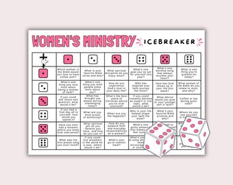 Icebreaker-dobbelspel voor dames, bijbelspellen voor vrouwen kerkspellen, christelijke lunchspellen voor dames, Icebreaker-dobbelspel voor dames
