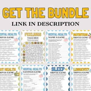 Nutrition Trivia Game, Fun Nutrition Game for Kids Adults Seniors, Nutrition Activity Quiz, Healthy Food Trivia Game, Healthy Eating Game image 5