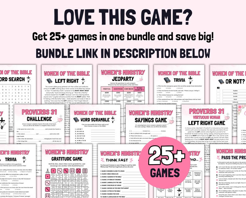 Proverbs Games Proverbs 31 Challenge, Fun Women’s Ministry Game, Christian Trivia for ...