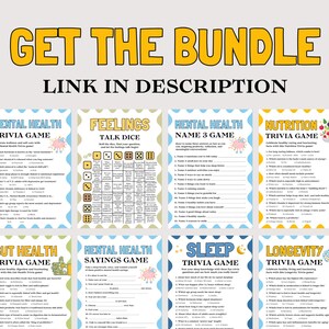 Wellness Talk Dice Game, Printable Wellness Activity for Adults, Wellness Retreat Activities, Wellness Games for Wellness, Health Games image 3