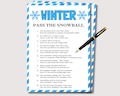 Pass the Snowball, Fun Winter Pass the Prize Game for Kids Adults, Winter Party Games, Kids Winter Games, Pass the Gift, Winter Activities product logo