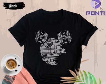 Mickey Death Star, Star Wars Shirt, Disney World Shirt, Star Wars Vintage shirt, Star Wars Gift, Disney Man Shirt, Star Wars Edge T-shirts