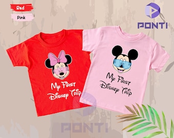 My First Disney Trip T-shirt, Minnie Mickey Shirt, Disney Couple Shirt, Disney Family Shirt, Disneyworld, Mickey Minnie Mouse, Disney Shirts