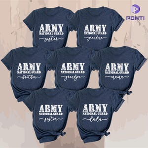 Army National Guard Custom Family Proud Army Shirt, Army Shirt, Army National Guard Sweatshirt, National Guard Matching Family, Army Mom Tee