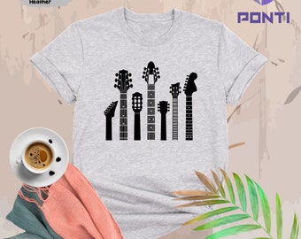 Guitars Shirt, Gifts For Guitar Players, Music Tshirts, Guitar T-shirt, Birthday Gift Shirt, Gift For Him, Music Teacher Gift T-Shirt