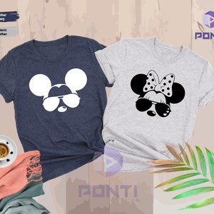 Disney Matching Shirts, Disney Family Shirts, Mickey and Minnie Disney Shirt, Mickey Sunglasses Shirt, Disney World Disneyland Vacation