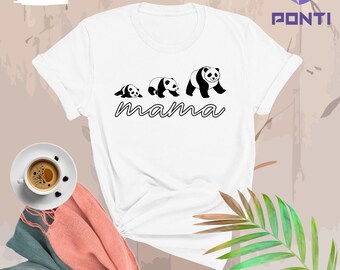 Mama Panda Shirt, Mama And Baby Panda Shirt, Panda Lover Tee, Funny Mama Shirt, Mom Shirt, New Baby Shirt, Mothers Day Shirt, Panda Mama Tee